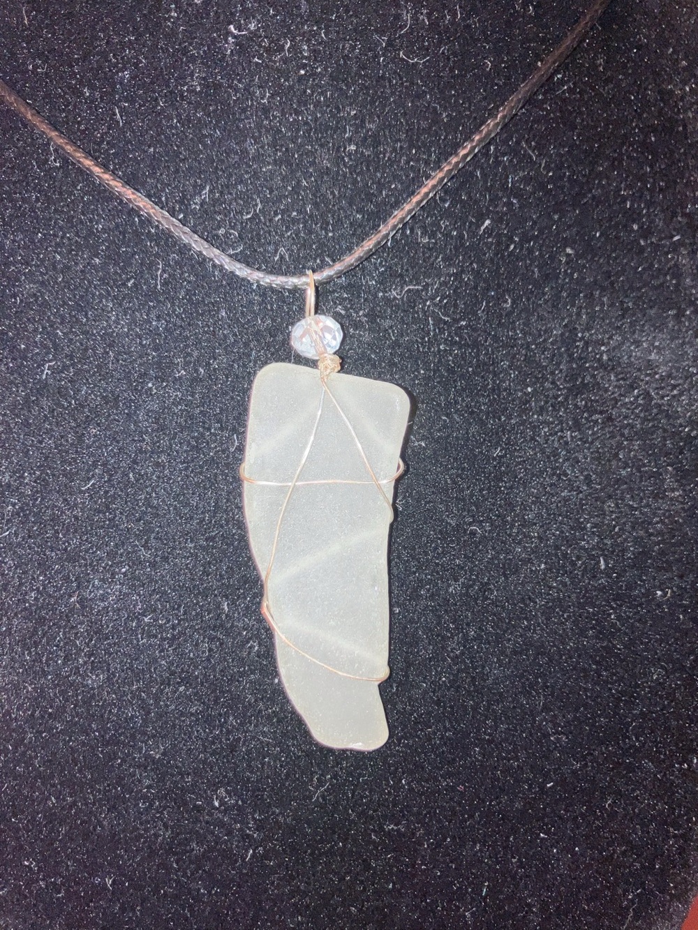 #135 handmade seaglass pendant necklace